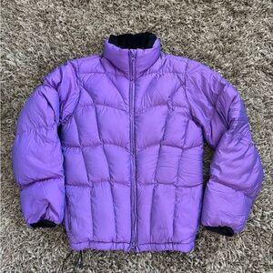 Women Purple Puffer Jacket